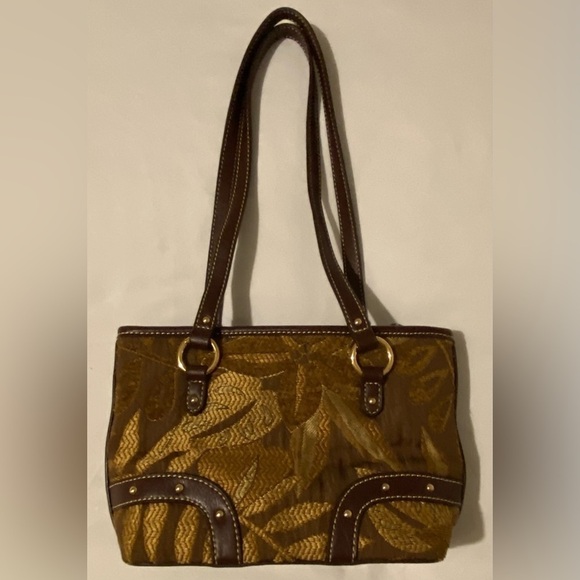 Etienne Aigner Small Leaf Embroidered Shoulder Bag - Picture 3 of 8